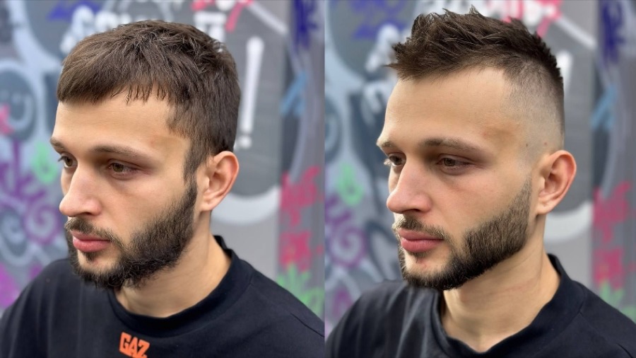 Работа барбера 1 — до и после